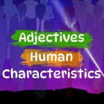 adjective human characteristics