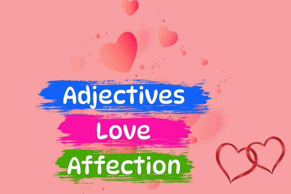 adjective love affection